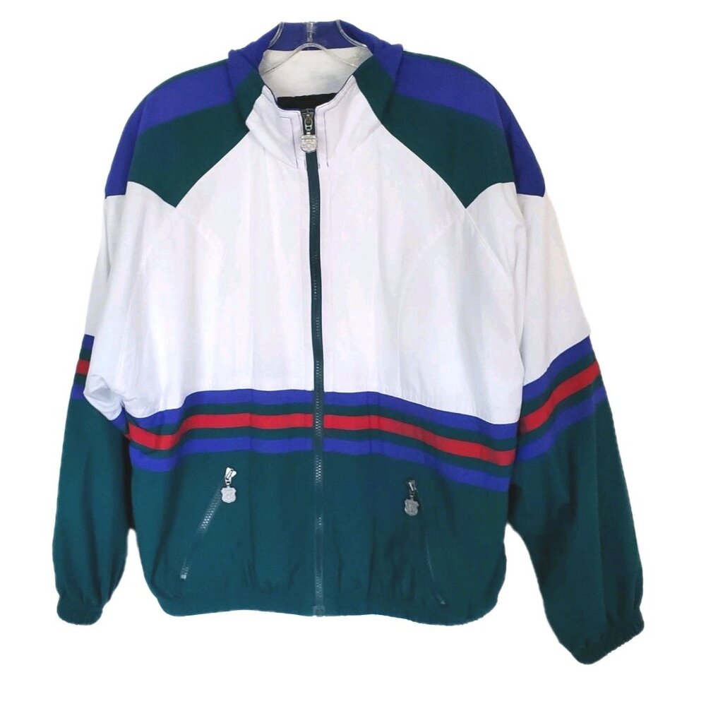 Vintage 1980s Kaelin colorblock windbreaker jacket Size Medium